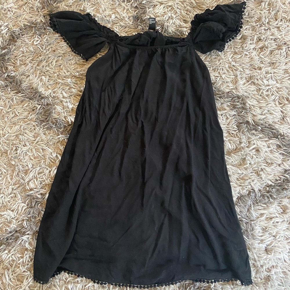 —SOLD— Forever 21 Black Cold Shoulder Dress